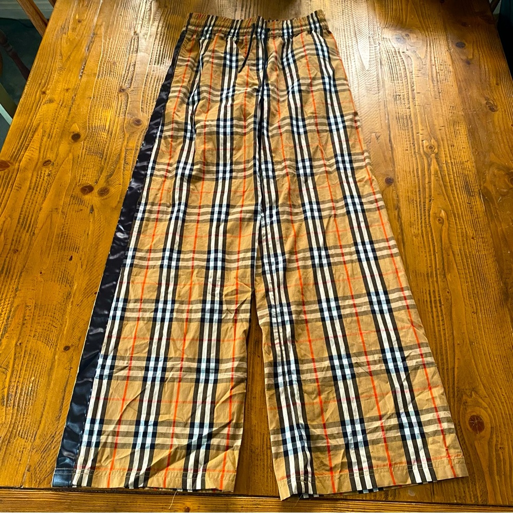 Burberry Vintage Check Side Stripe Pants